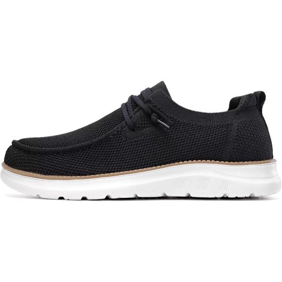 Men\'s Black Loafers Shoes Casual Mesh Walking Boat Shoes Dress Sneakers main image 6